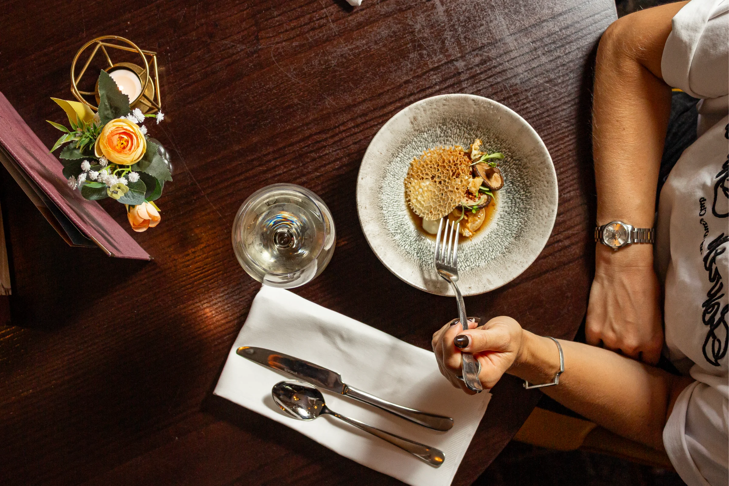 Seared Scallops at Bank House