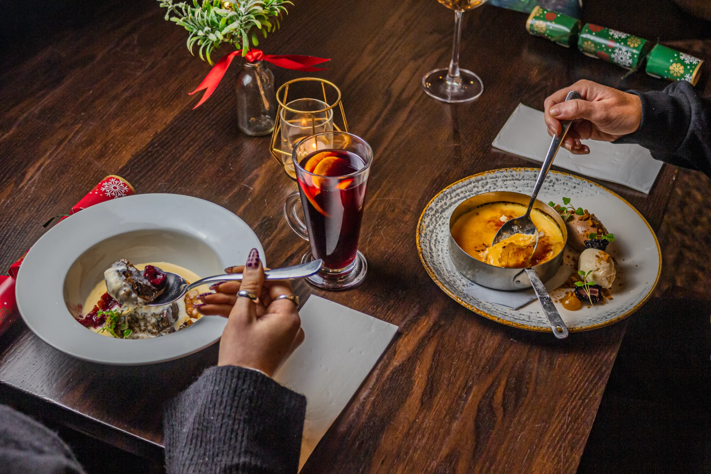 Christmas food, drink and celebrations at our venues